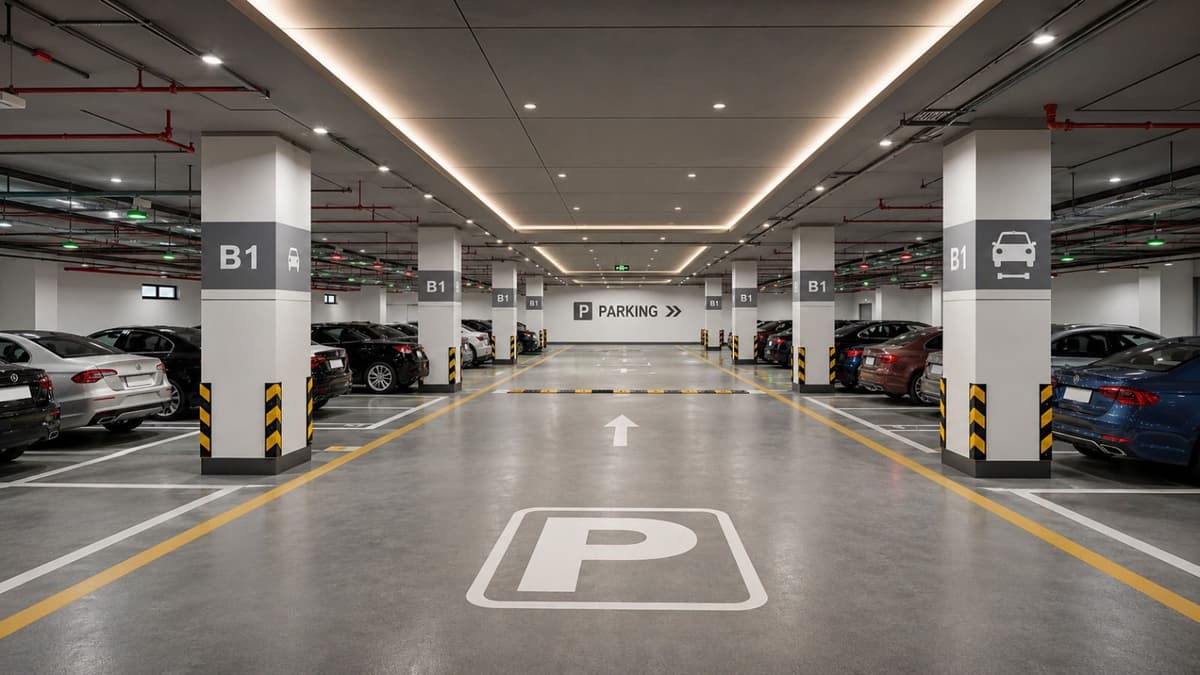 Basement parking